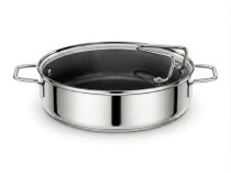 DELIMANO CLASSIC OKRUGLI KALUP OD NERĐAJUĆEG ČELIKA SA POKLOPCEM 28 CM