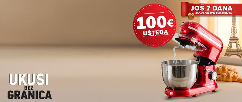 JOŠ SAMO 7 DANA! 100 € UŠTEDE UZ KUHINJSKI PRO ROBOT!