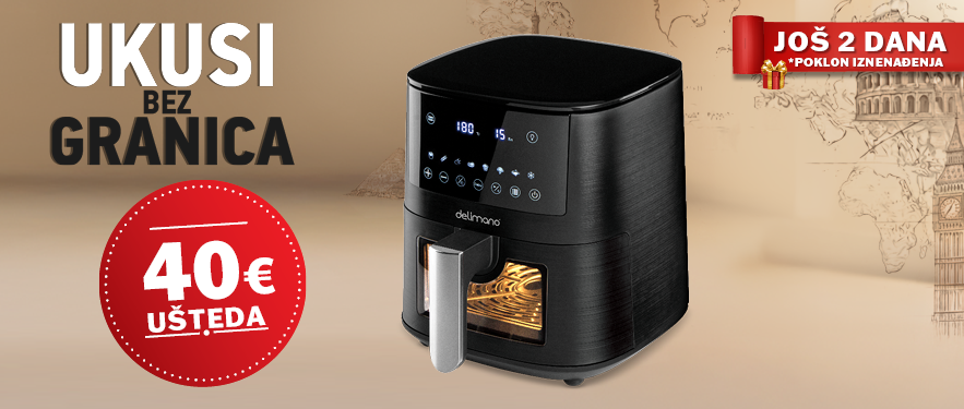 Samo još 2 dana! AIR FRYER PRIME UZ -40%!