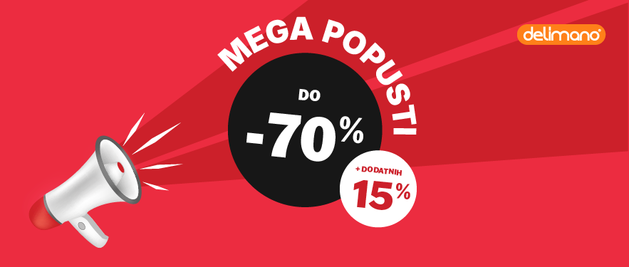 MEGA POPUSTI Dodatnih -15% na SVE proizvode!
