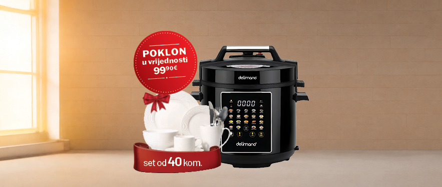 Električni ekspres lonac i multicooker + POKLON