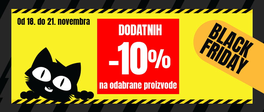 DODATNIH 10% NA ODABRANE PROIZVODE! SAMO DO 21.11! 