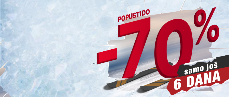 SAMO JOŠ 6 DANA! LEDENO SNIŽENJE DO -70%! 