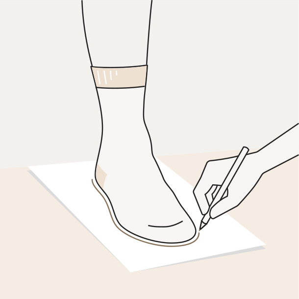 How to measure your foot - Step 1